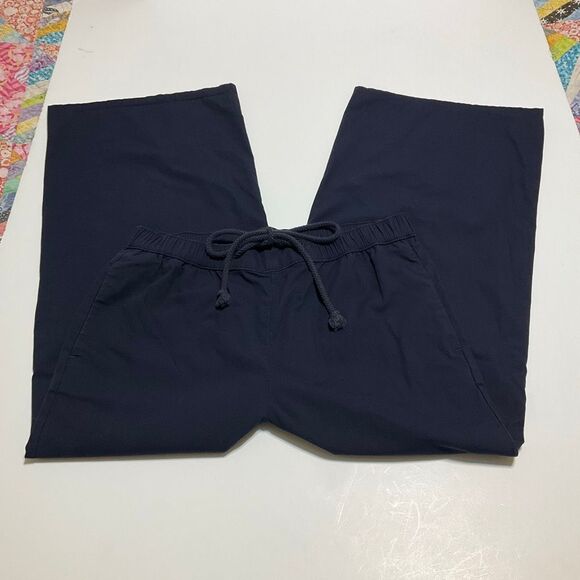 Banana Republic Wide Leg Crop. High tie waist. Navy. Small - Picture 9 of 16